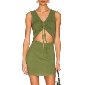 NWOT Free People Laila Mini Ruched Dress